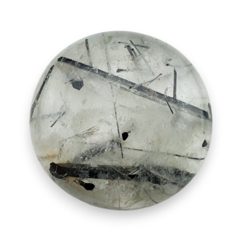 Quartz with tourmaline cabochon fi 24x mm no 79