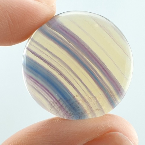 Fluorite cabochon fi 23x mm no 49 Fluorite cabochon fi 23x mm no 49