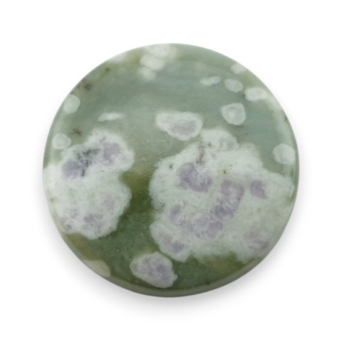 Peace jade cabochon fi 24x mm no 13