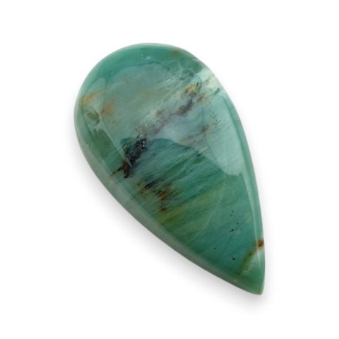 Green prase jasper cabochon 26x14 mm no 115