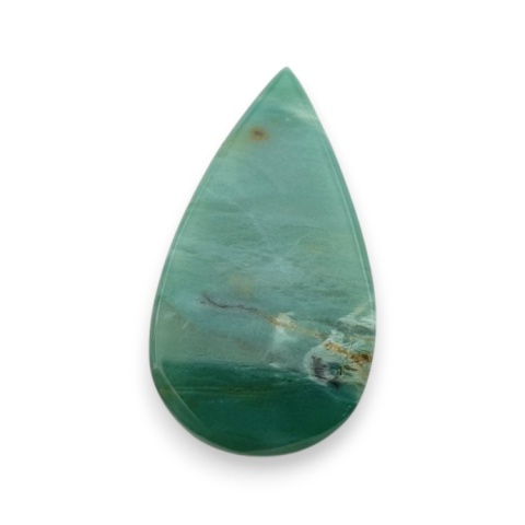 Green prase jasper cabochon 26x14 mm no 115
