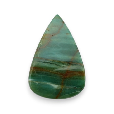 Green prase jasper cabochon 27x18 mm no 104