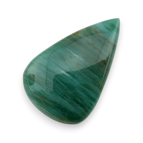 Green prase jasper cabochon 28x18 mm no 77
