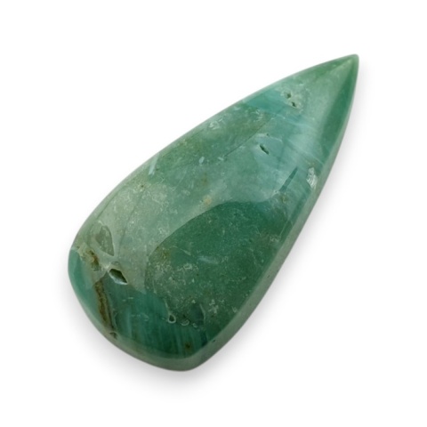 Green prase jasper cabochon 29x14 mm no 107 Green prase jasper cabochon 29x14 mm no 107