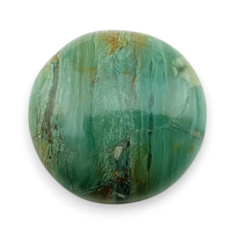 Green prase jasper cabochon fi 23x mm no 65