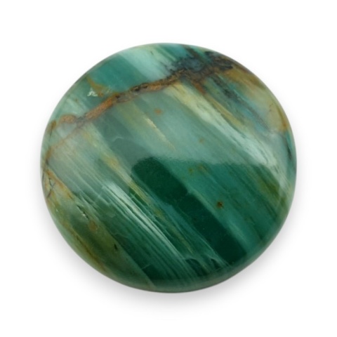 Green prase jasper cabochon fi 25x mm no 39