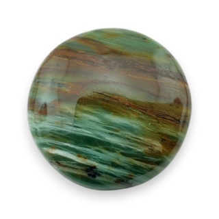 Jaspis green prase kaboszon fi 25 mm nr 54