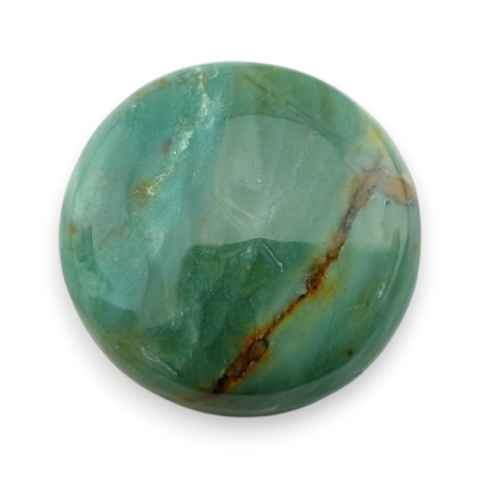 Green prase jasper cabochon fi 25x mm no 64