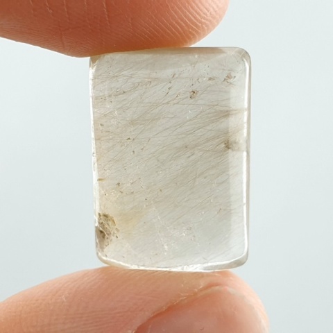 Quartz with rutile cabochon 19x14 mm no 81