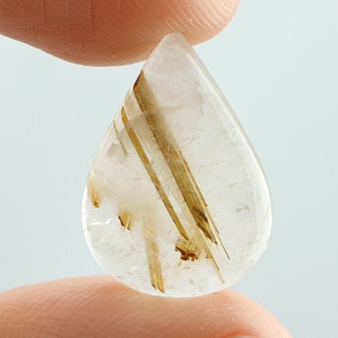 Quartz with rutile cabochon 19x14 mm no 95 Quartz with rutile cabochon 19x14 mm no 95