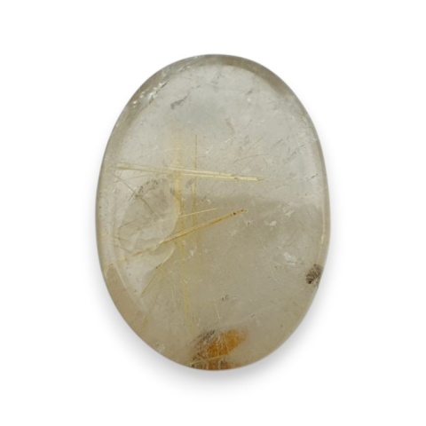 Quartz with rutile cabochon 21x16 mm no 90 Quartz with rutile cabochon 21x16 mm no 90
