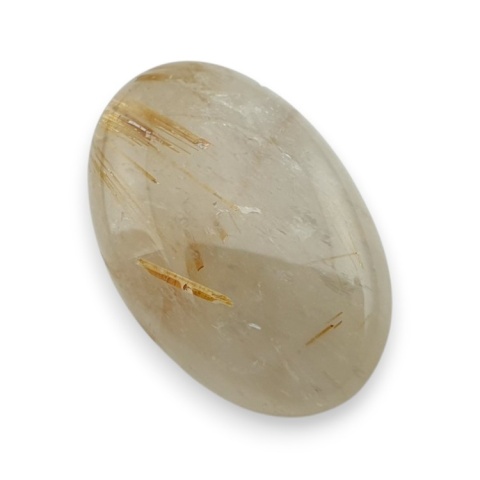 Quartz with rutile cabochon 24x16 mm no 83