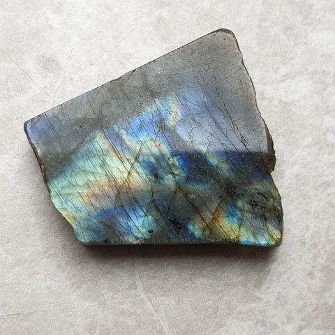 Labradorite polished slab 34x32 mm no 319