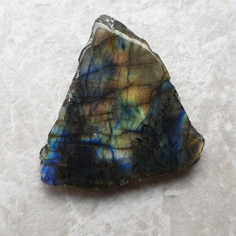 Labradoryt plaster polerowany 36x30 mm nr 345