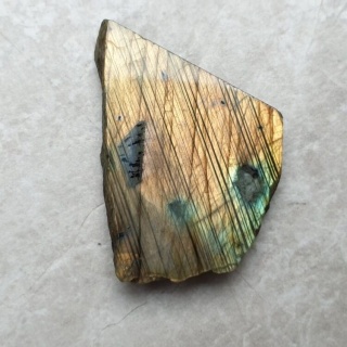 Labradoryt plaster polerowany 39x27 mm nr 354