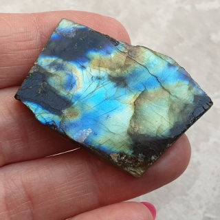 Labradoryt plaster polerowany 39x28 mm nr 375