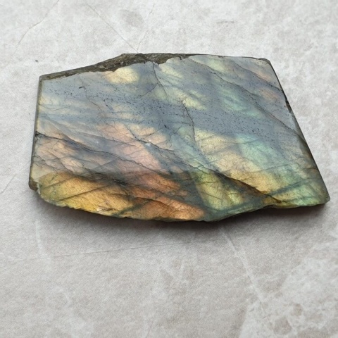 Labradoryt plaster polerowany 42x26 mm nr 338