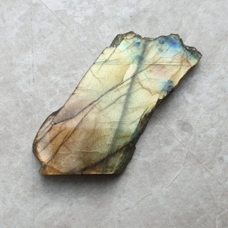 Labradoryt plaster polerowany 46x21 mm nr 313