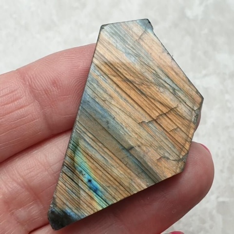 Labradorite polished slab 47x25 mm no 309