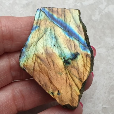 Labradorite polished slab 53x37 mm no 321