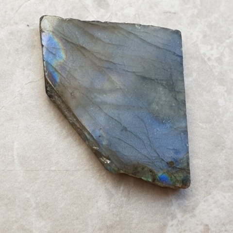 Labradorite polished slab with hole 34x30 mm no 96