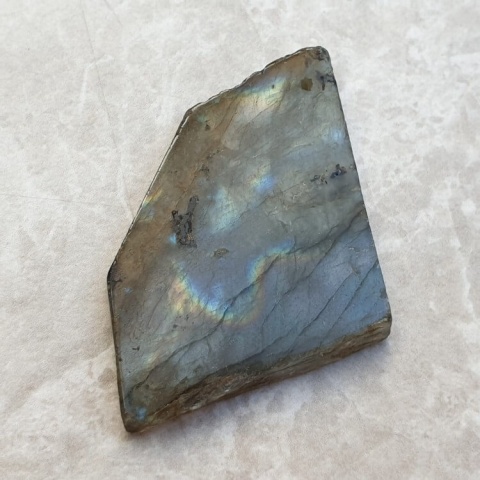 Labradorite polished slab with hole 34x30 mm no 96