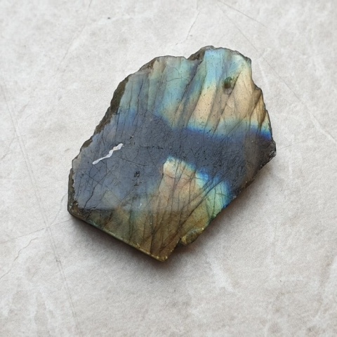 Labradorite polished slab with hole 36x26 mm no 149