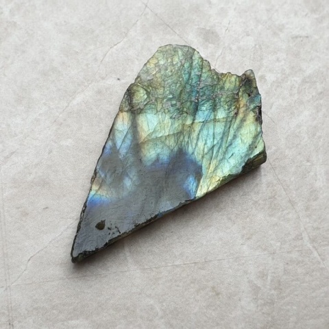 Labradorite polished slab with hole 41x25 mm no 238