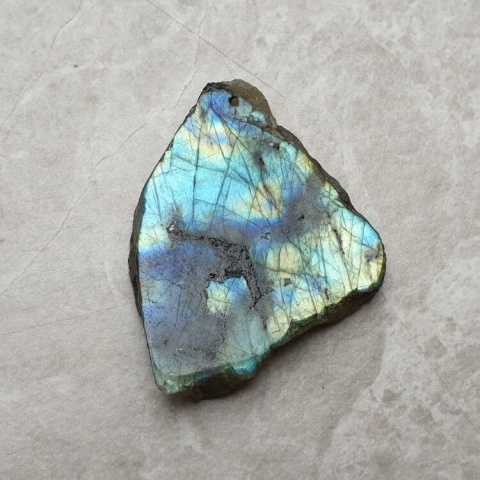 Labradorite polished slab with hole 41x31 mm no 159