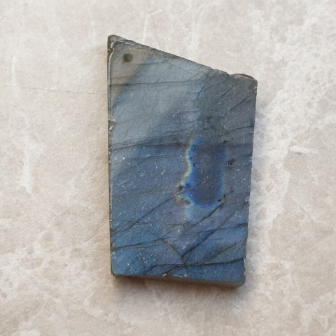Labradorite polished slab with hole 43x26 mm no 88