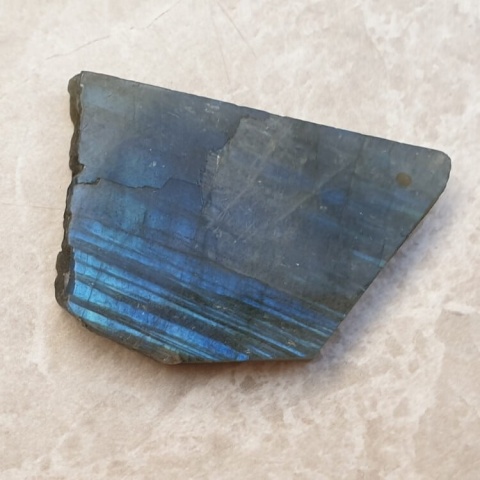 Labradorite polished slab with hole 46x31 mm no 130