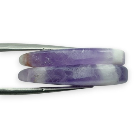 Ametyst para kaboszonów z dziurką 26x13 mm nr R308