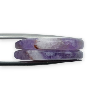 Ametyst para kaboszonów z dziurką 26x13 mm nr R322