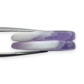 Ametyst para kaboszonów z dziurką 27x14 mm nr R316