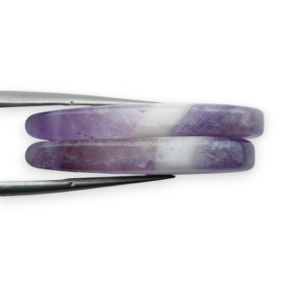 Ametyst para kaboszonów z dziurką 30x14 mm nr R328