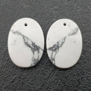 Howlit para kaboszonów z dziurką 19x14 mm nr R342
