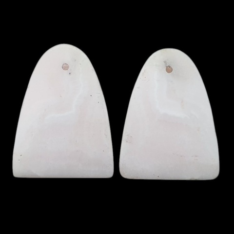 Kalcyt manganowy para kaboszonów z dziurką 21x15 mm nr R244