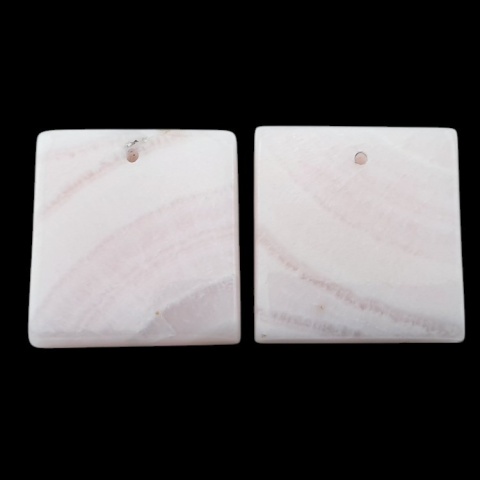 Kalcyt manganowy para kaboszonów z dziurką 22x20 mm nr R235