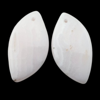 Calcite pair of cabochons with hole 27x15 mm no R240