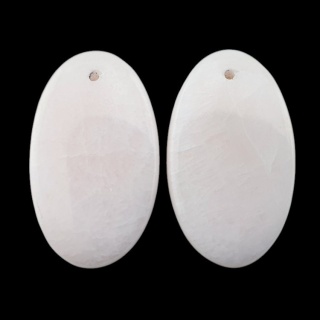 Calcite pair of cabochons with hole 27x16 mm no R237