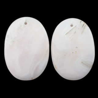 Calcite pair of cabochons with hole 29x20 mm no R243