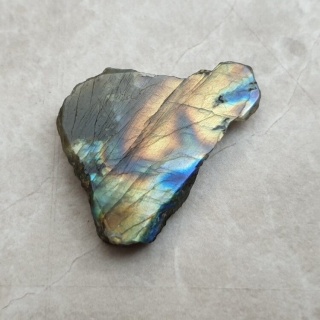 Labradoryt plaster polerowany 30x22 mm nr 422