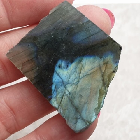 Labradorite polished slab 38x30 mm no 410