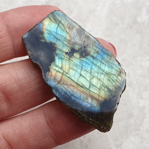 Labradorite polished slab 42x23 mm no 408