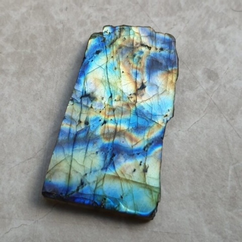 Labradorite polished slab 43x25 mm no 382