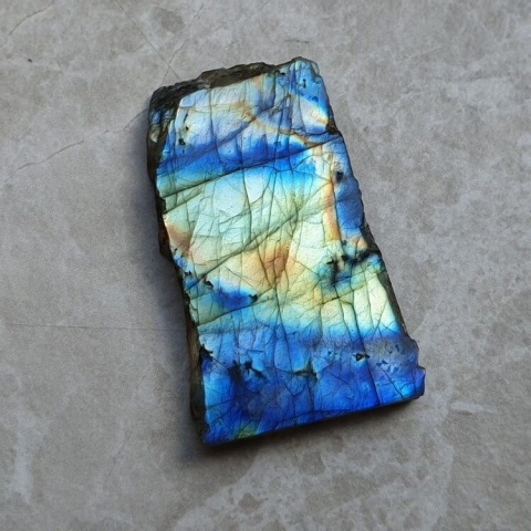 Labradorite polished slab 43x25 mm no 382