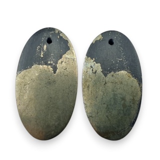 Piryt para kaboszonów z dziurką 25x15 mm nr R226