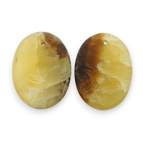 Septarian pair of cabochons with hole 20x15 mm no R442