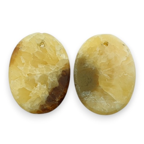 Septarian pair of cabochons with hole 20x15 mm no R446