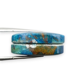 Szatukit para kaboszonów z dziurką 23x14 mm nr R135